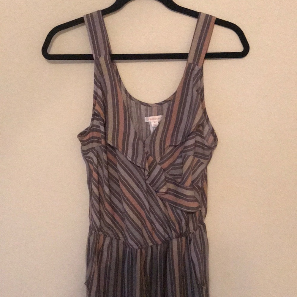 Striped tank top jumpsuit